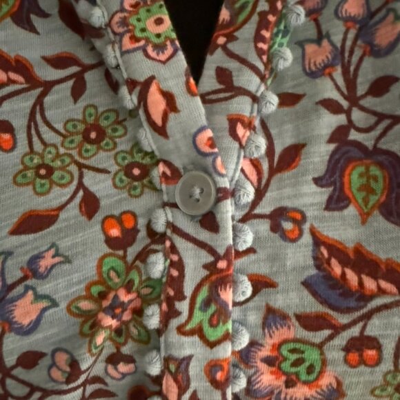 Boden Floral Print Long Sleeve Jersey Shirt - Picture 3 of 10